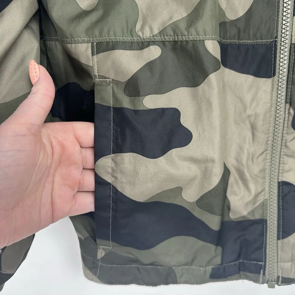 Columbia Kids‎ Reversible Jacket Size Large Green Camo Outdoors